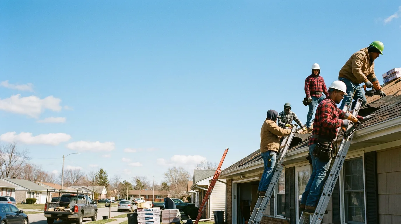 Roofing in Burket, IN near me
